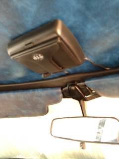 Camera monitor in the closed up position, tucks away nicely.